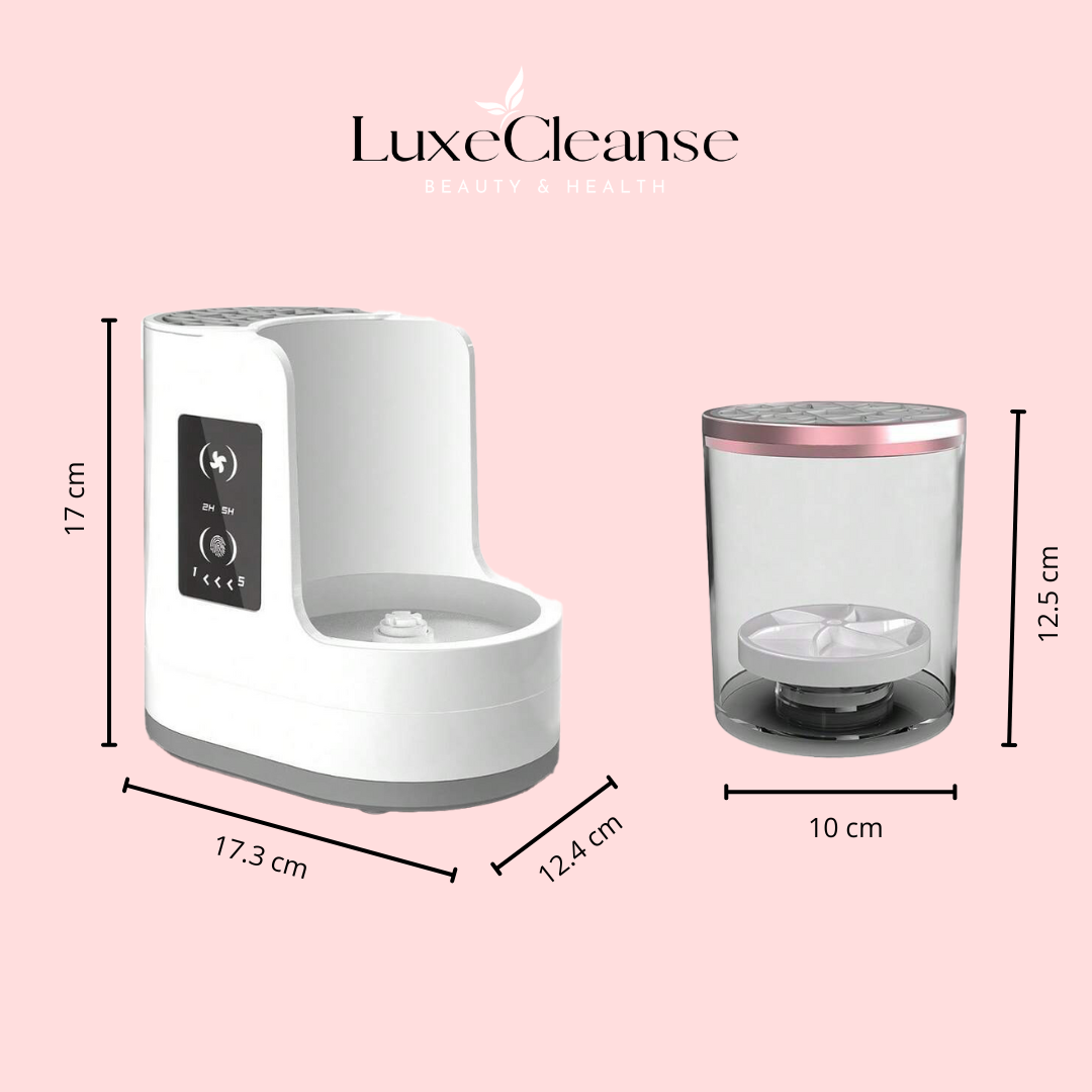 LuxCleanse Pro – Sminkborstrengöring med torkfunktion