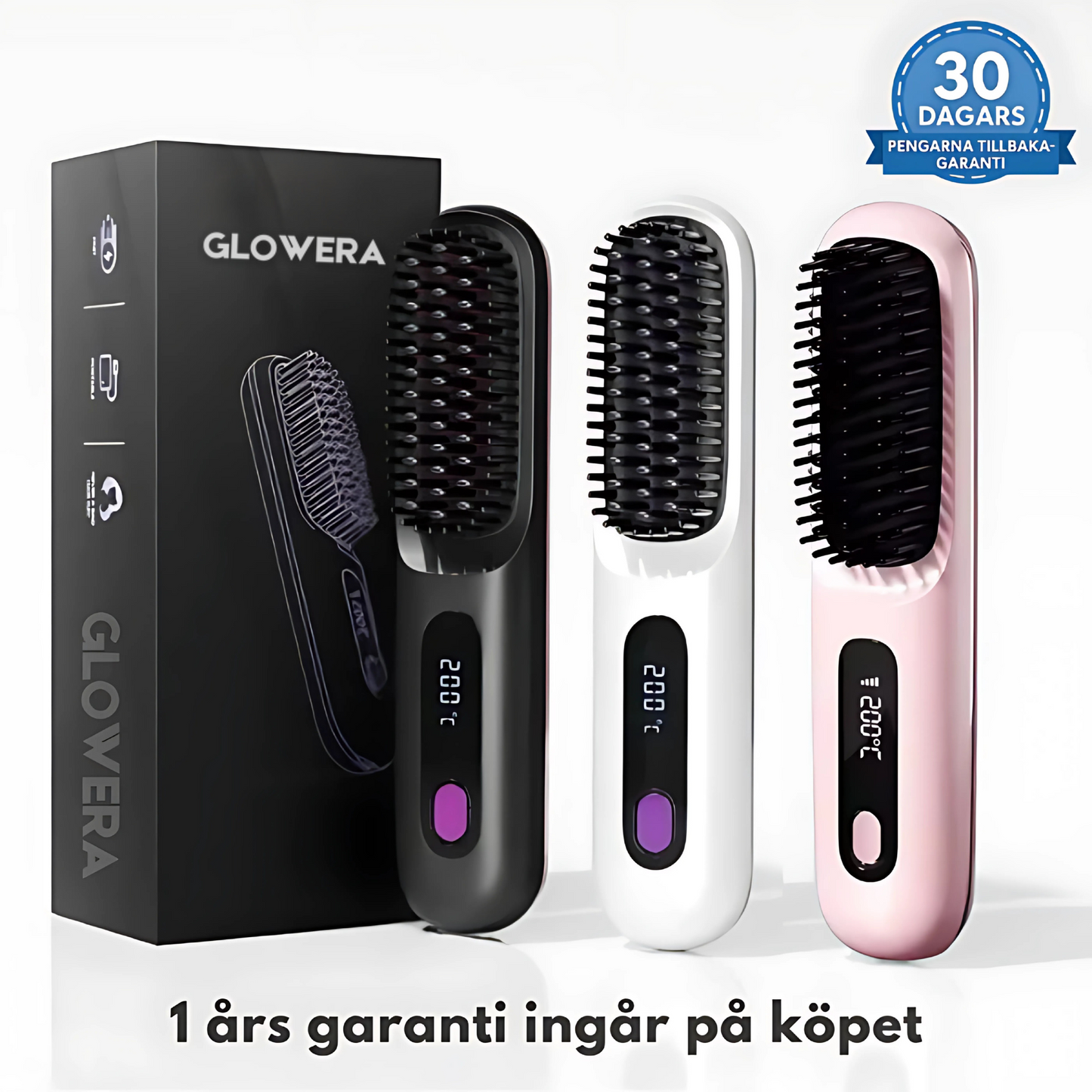 Bärbar Stylingborste | Locka, Torka & Platta