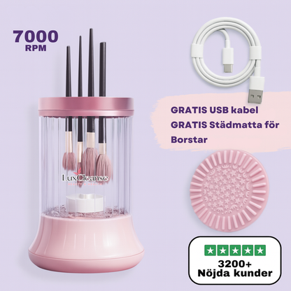 Elektrisk & Laddbar Sminkborstrengörare – TurboClean modell