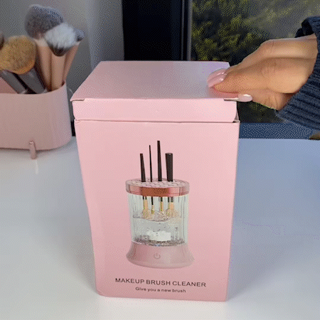 Elektrisk & Laddbar Sminkborstrengörare – TurboClean modell